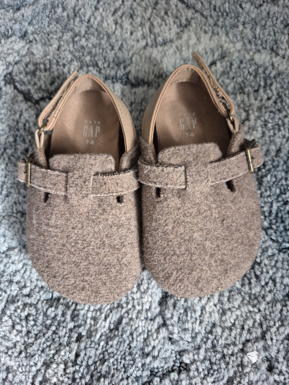 GAP Toddler Brown Wool Style Clogs
